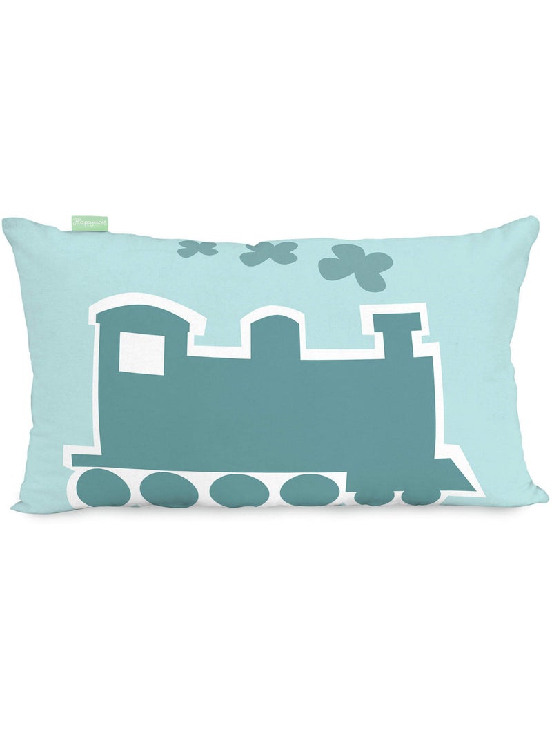Housse de coussin Train "Happyfriday" Multicolore - Kiabi