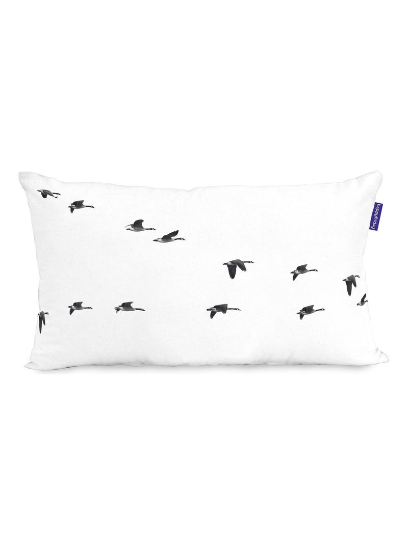 Housse de coussin Trip "Happyfriday" Blanc - Kiabi