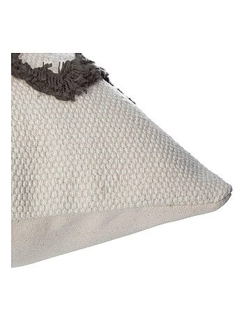 Housse de Coussin Tufte 40 x 40 cm gris