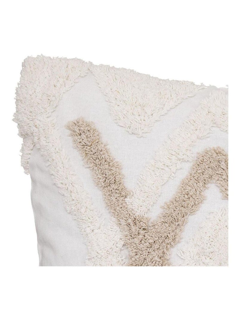Housse de coussin tufté 40x40 cm Blanc - Kiabi