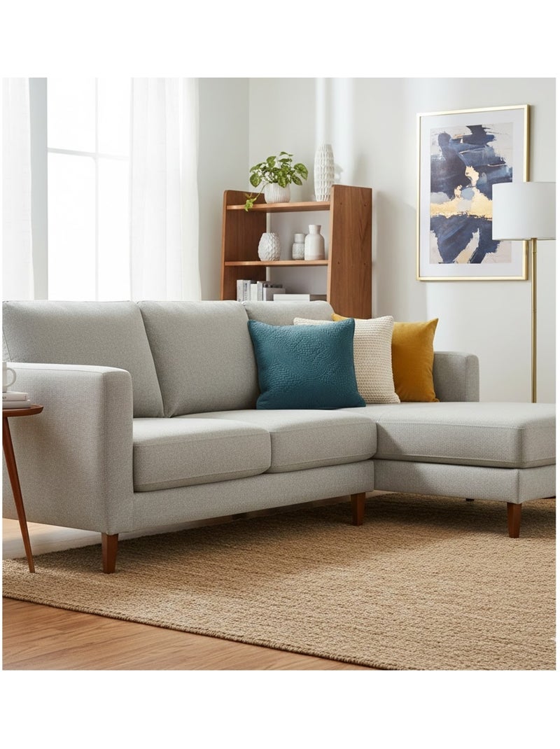 Housse de Coussin uni Romane Bleu - Kiabi