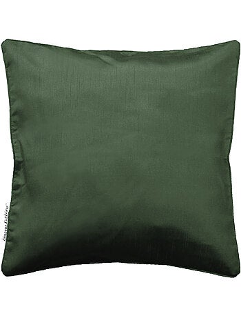 Housse de coussin Uni Shana Kaki 40 x 40 cm