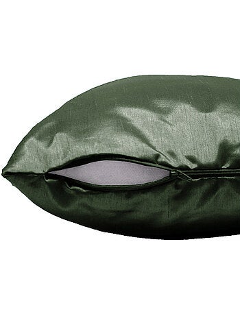 Housse de coussin Uni Shana Kaki 40 x 40 cm