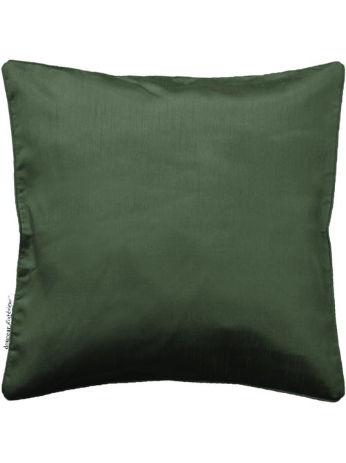 Housse de coussin Uni Shana Kaki 40 x 40 cm - Kiabi