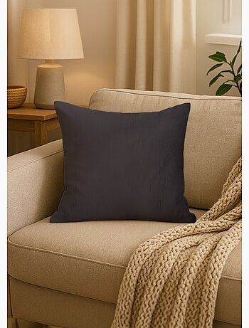 Housse de coussin unie entretien facile - AFIBEL