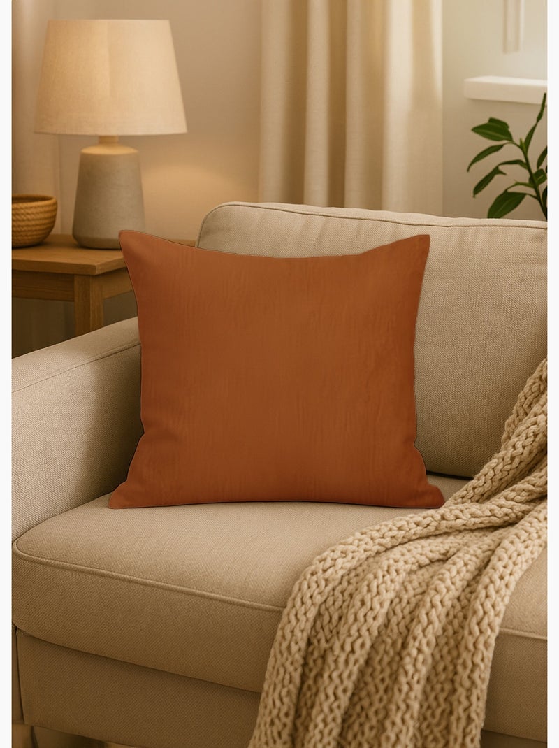 Housse de coussin unie entretien facile - AFIBEL Gris Blanc Ocre - Kiabi