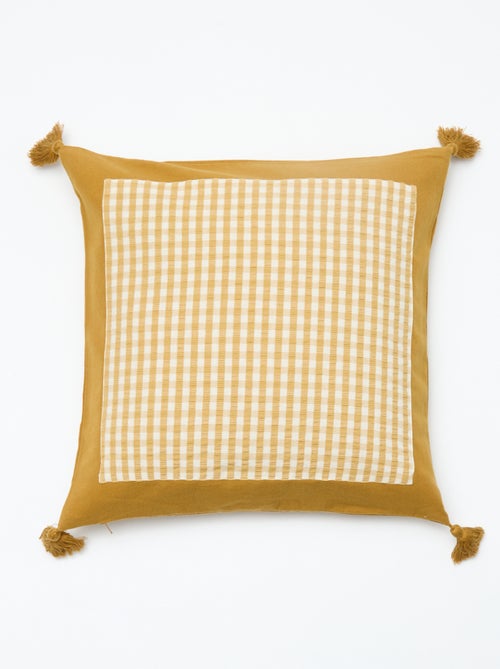 Housse de coussin vichy (45x45 cm) - Kiabi Home - Kiabi Housse de coussin vichy (45x45 cm) - Kiabi Home - Kiabi