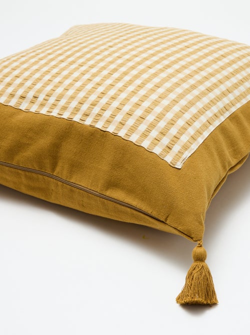 Housse de coussin vichy (45x45 cm) - Kiabi Home - Kiabi Housse de coussin vichy (45x45 cm) - Kiabi Home - Kiabi
