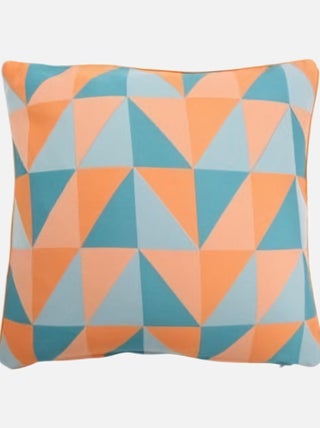 Housse de coussin vintage motif géométrique