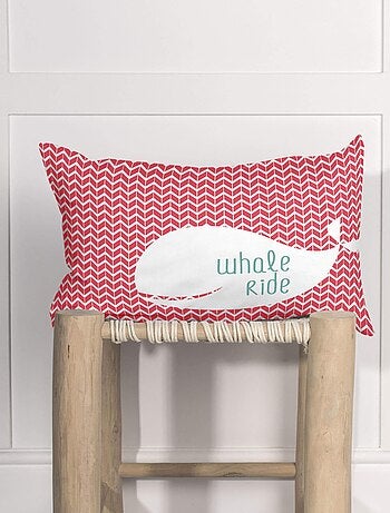 Housse de coussin Whale "Happyfriday