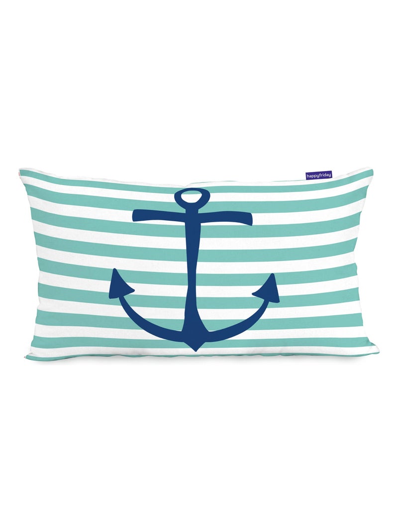 Housse de coussin Whale "Happyfriday" Blanc - Kiabi