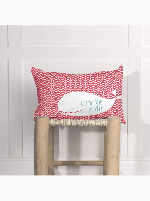Housse de coussin Whale "Happyfriday" - Kiabi