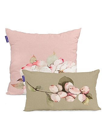 Housse de coussin White peonies "Happyfriday