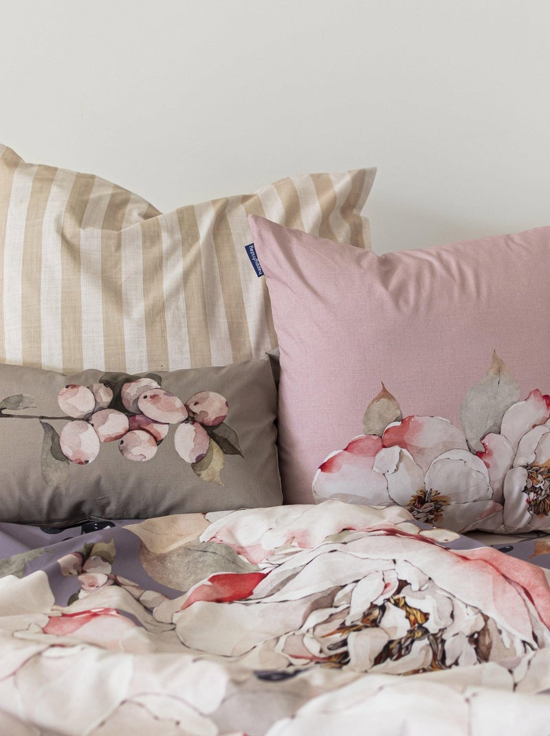 Housse de coussin White peonies "Happyfriday" Blanc - Kiabi
