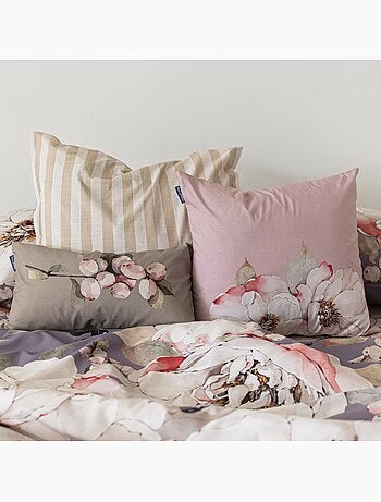 Housse de coussin white peonies "happyfriday