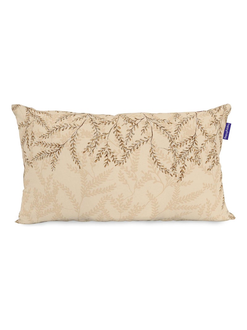 Housse de coussin Wild flowers "Happyfriday" Blanc - Kiabi