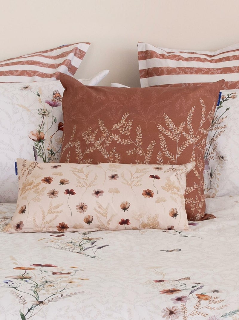 Housse de coussin Wild flowers "Happyfriday" Blanc - Kiabi