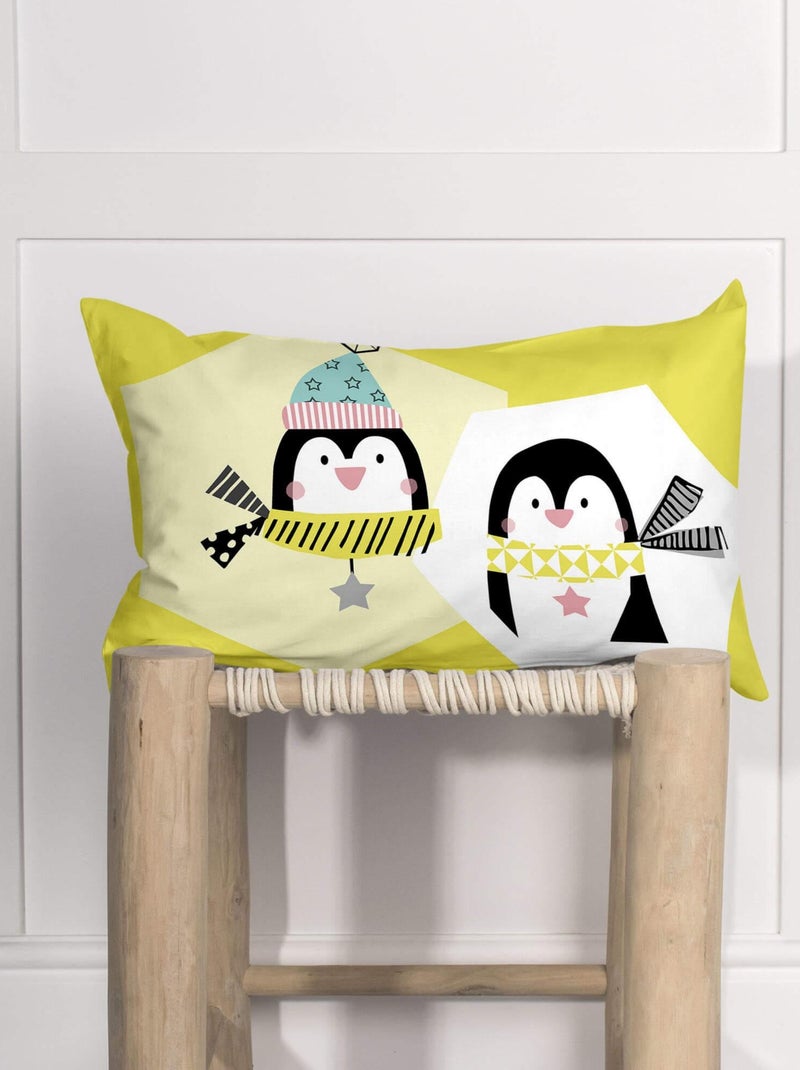 Housse de coussin Winter "Happyfriday" Blanc - Kiabi