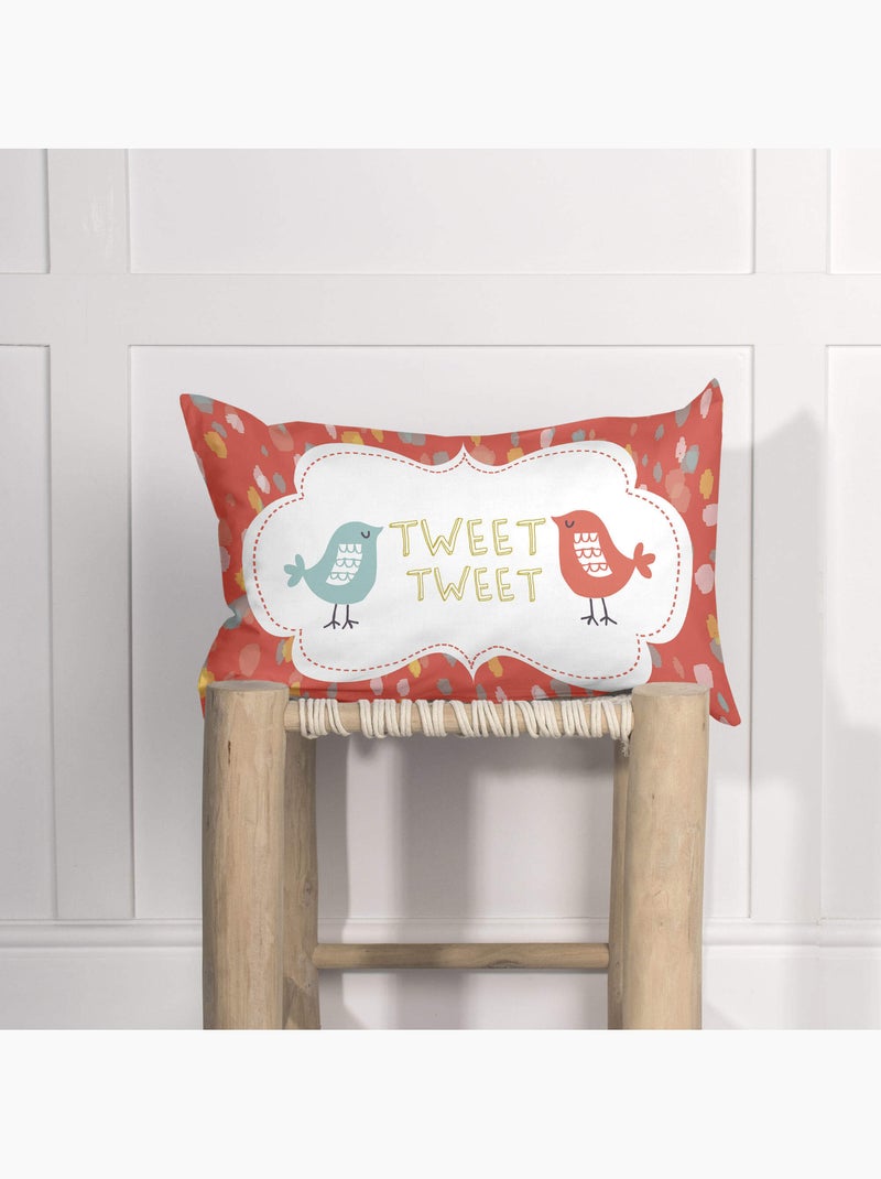 Housse de coussin Woodland "Happyfriday" Multicolore - Kiabi