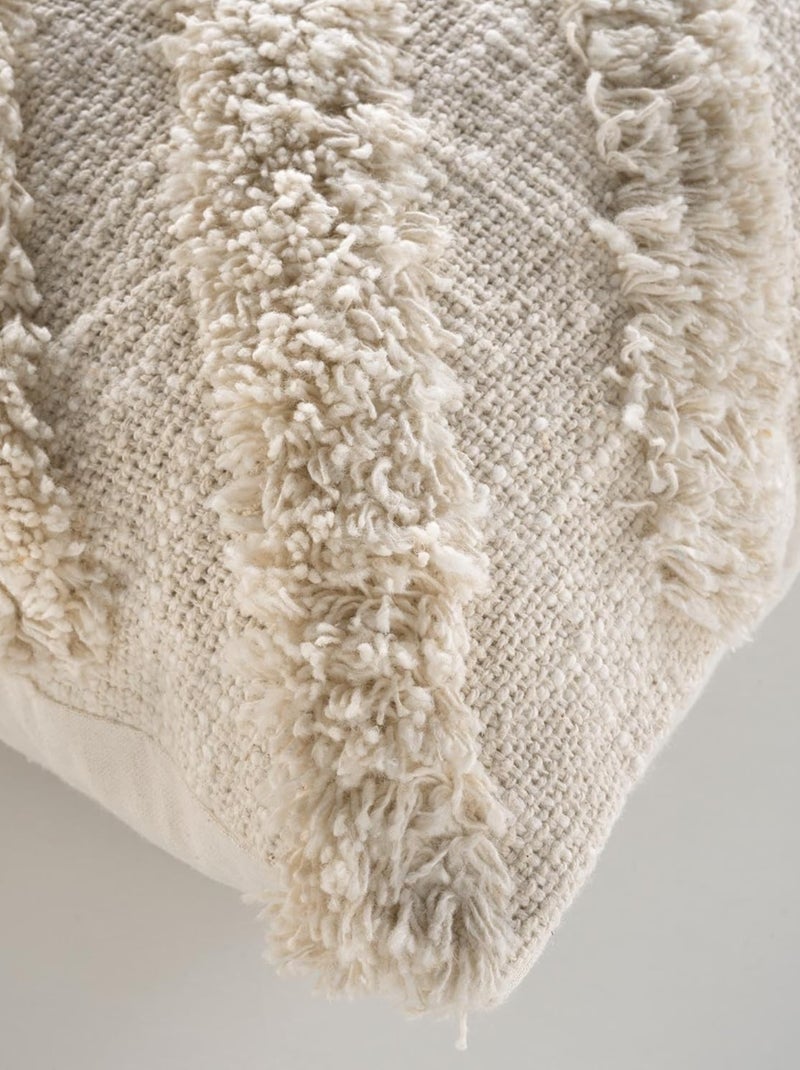 Housse de coussins décoratifs Coton/Polyester SHENY PROMO LINGE Beige - Kiabi