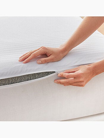 Housse de matelas 180x196cm| PIKOLIN HOME| 100% Coton| Fermeture éclair L