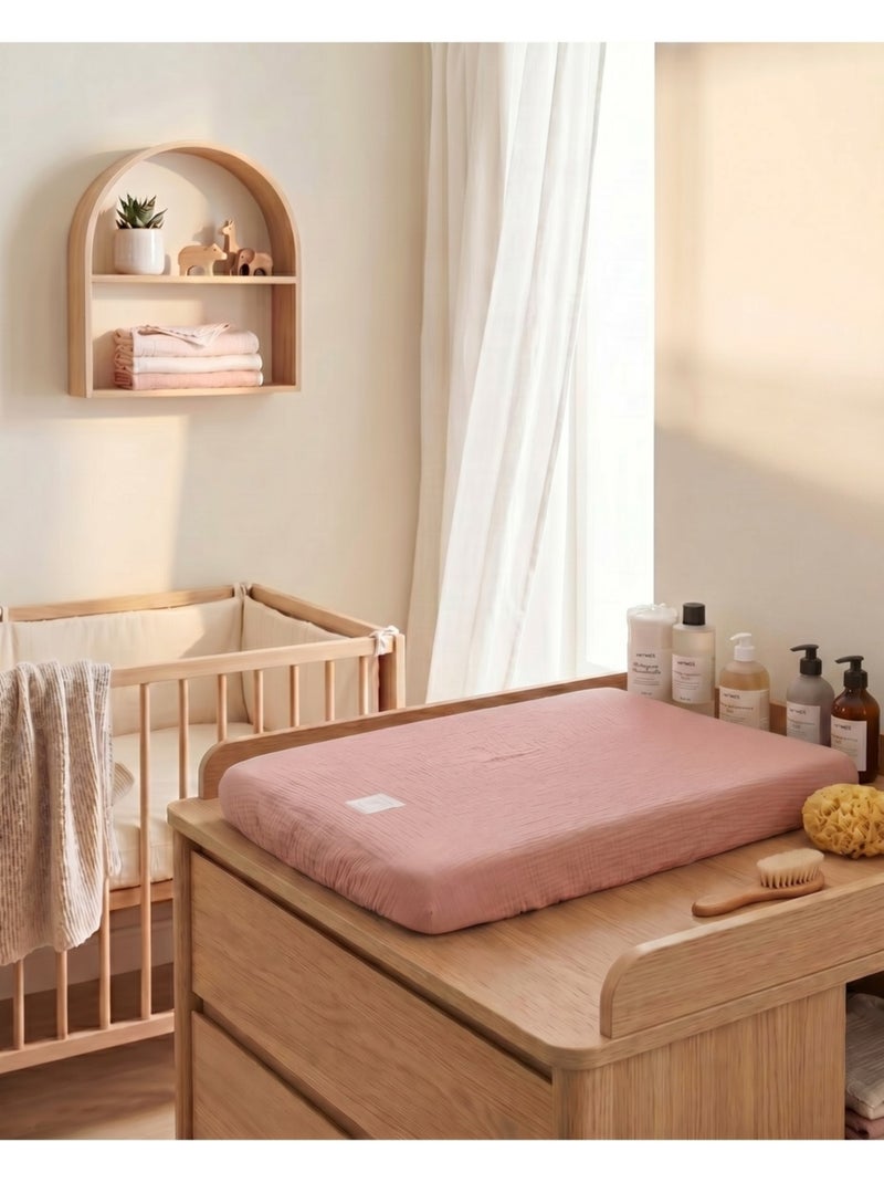 Housse de matelas à langer - coton bio noukie's Ecru - Kiabi
