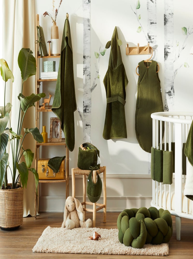 Housse de matelas à langer 100% coton Vert - Kiabi