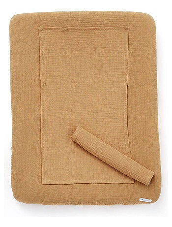 Housse de matelas à langer + 2 langes made in France