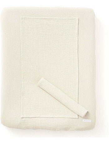 Housse de matelas à langer + 2 langes made in France