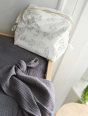 Housse de matelas à langer + 2 langes made in France
