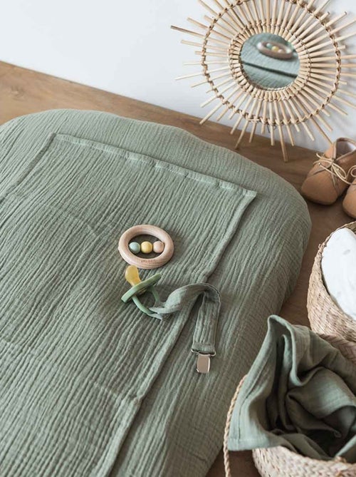 Housse de matelas à langer + 2 langes made in France - Kiabi