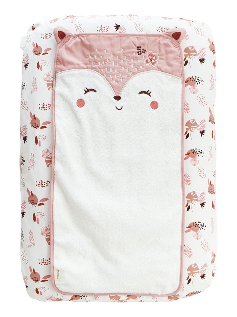 Housse de matelas à langer + 2 tapis de change Machu Picchu Rose - Kiabi