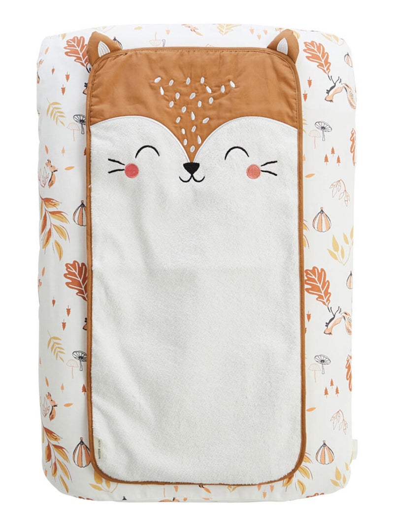 Housse de matelas à langer + 2 tapis de change Merlin Ecru - Kiabi