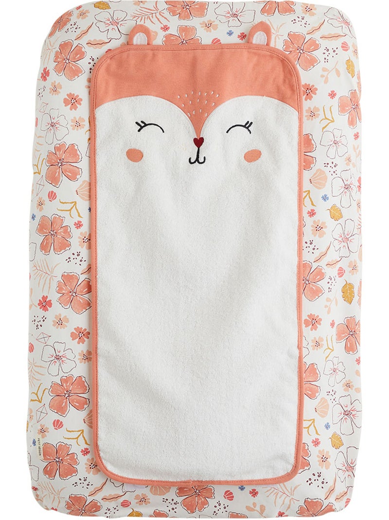Housse de matelas à langer + 2 tapis de change Santa Giulia Rose - Kiabi