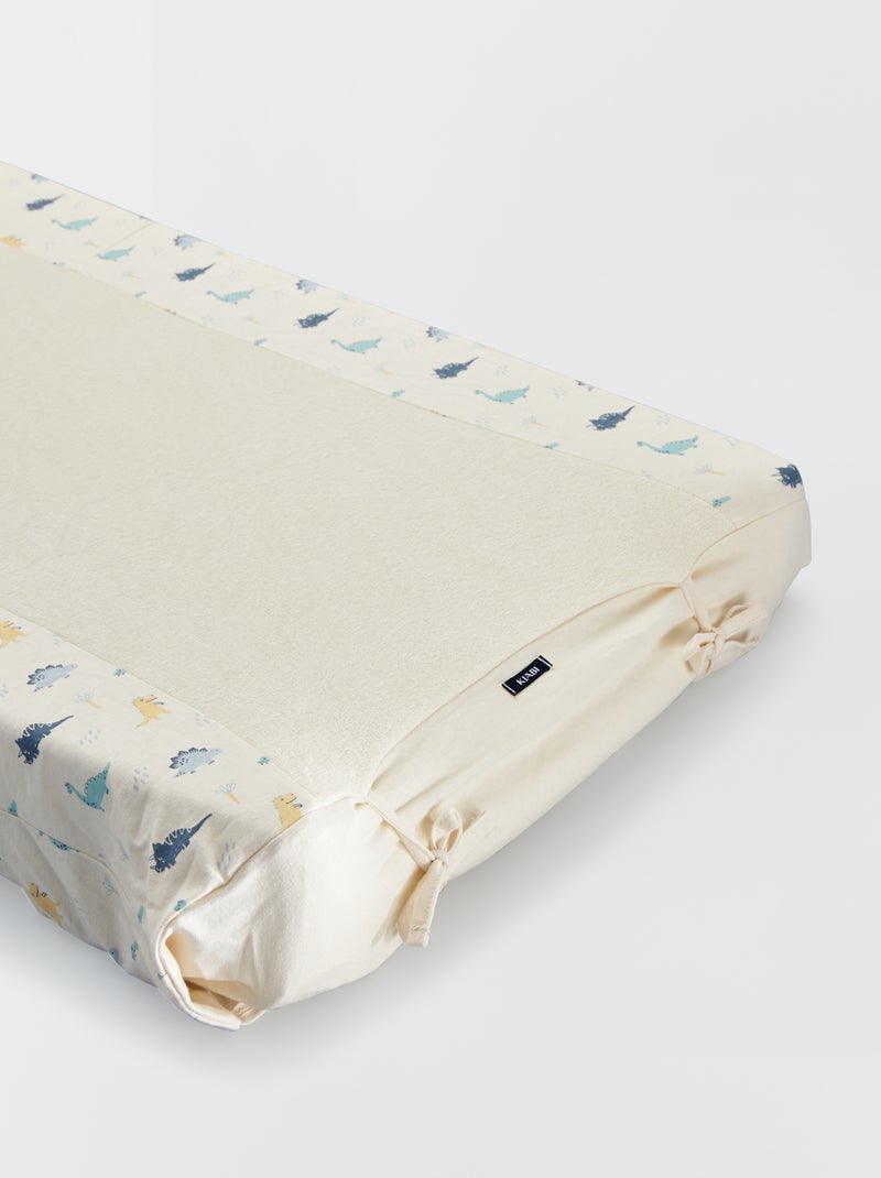 Housse de matelas à langer Blanc 'dino' - Kiabi
