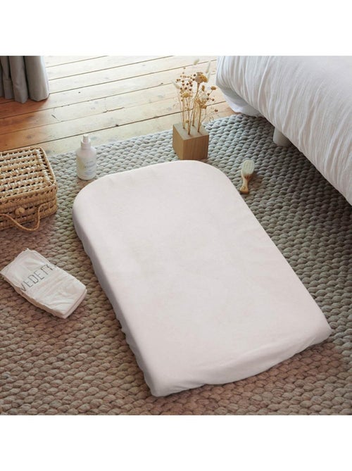 Housse de matelas à langer blanc éponge  50x75cm - Kiabi
