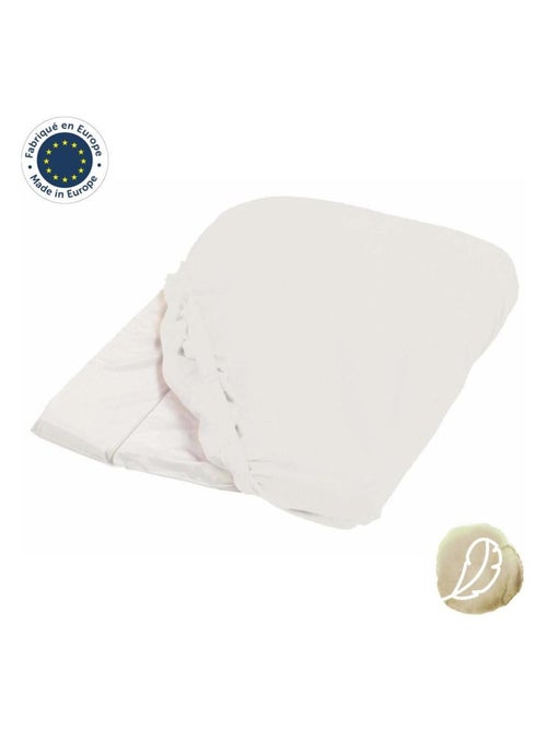 Housse de matelas à langer blanc éponge  50x75cm - Kiabi