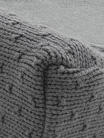 Housse De Matelas À Langer Bliss Knit Storm Grey Gris (50 X 70 Cm)