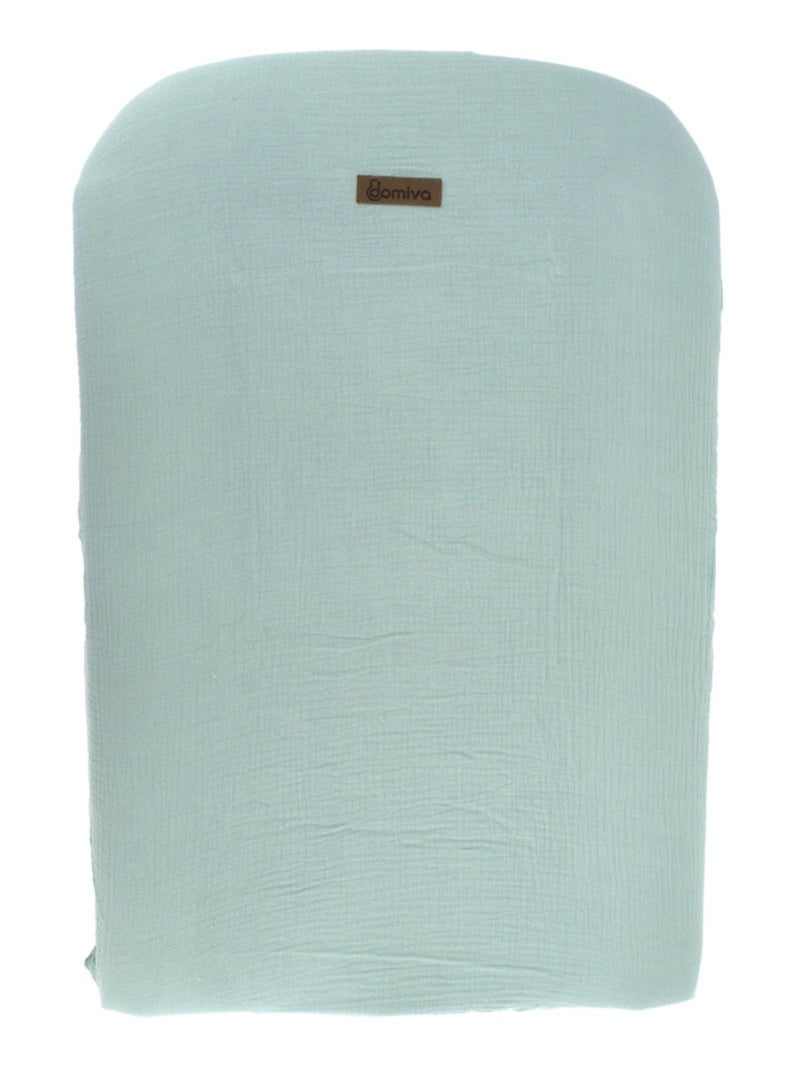 Housse de matelas à langer certifiée Oeko-Tex Bleu céladon - Kiabi