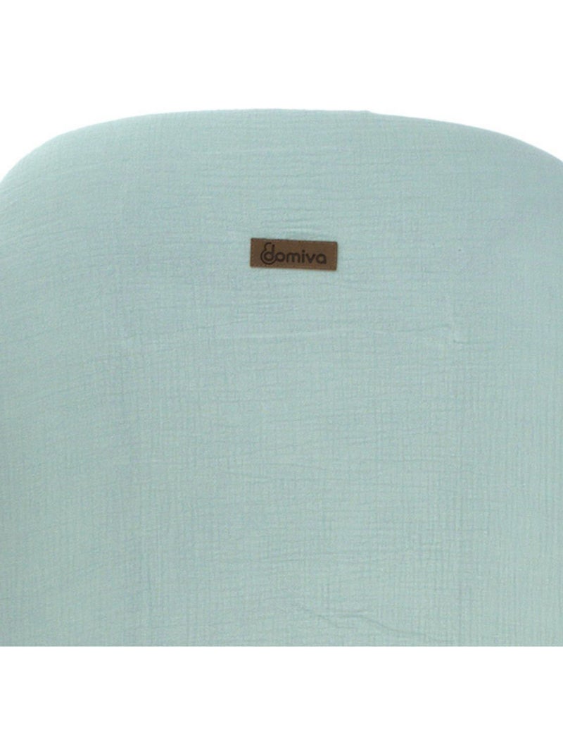 Housse de matelas à langer certifiée Oeko-Tex Bleu céladon - Kiabi