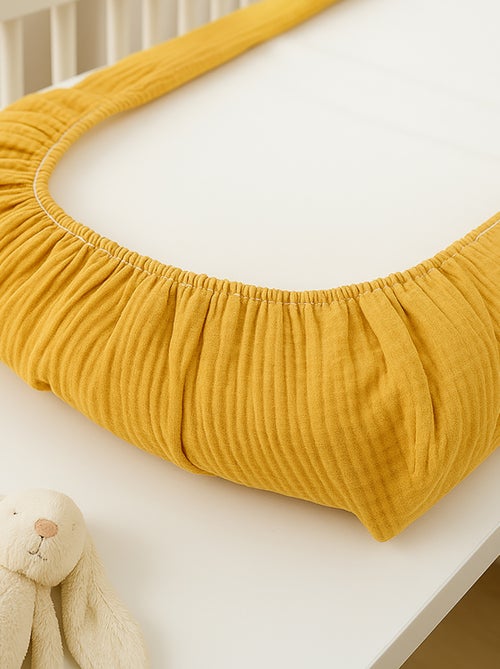 Housse de Matelas à Langer en Coton Bio Honey - Kiabi