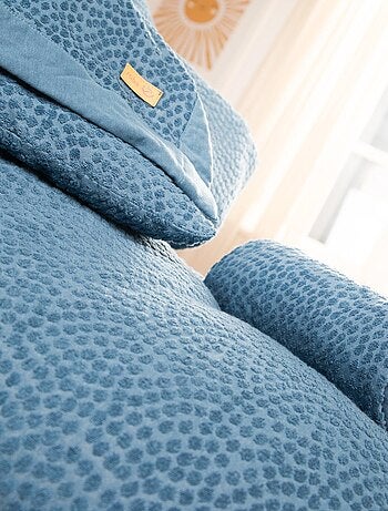 Housse de matelas à langer en coton bio motif pois en relief 'ROBA' 'Seashells'