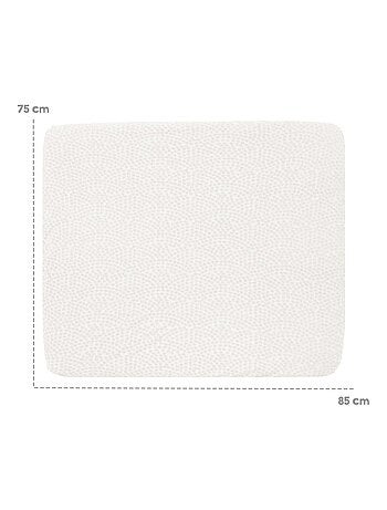 Housse de matelas à langer en coton bio motif pois en relief 'ROBA' 'Seashells'