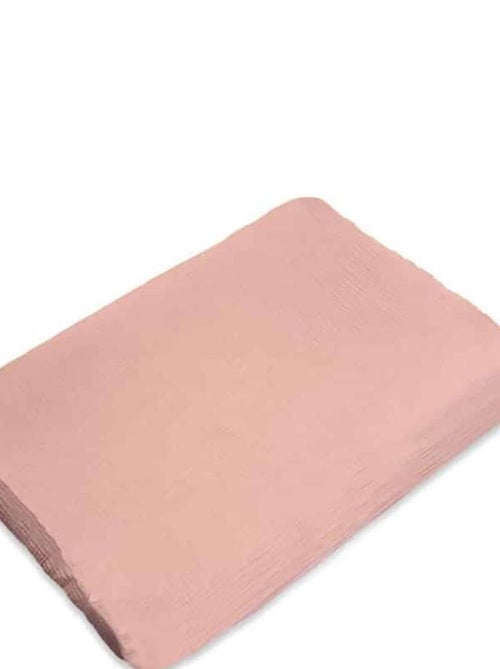 Housse de Matelas à Langer en Coton Bio Rose - Kiabi