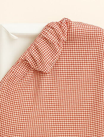 Housse de Matelas à Langer en Coton Bio Fraise