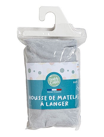 Housse de matelas à langer en éponge 50x70 cm Taupe - Babycalin