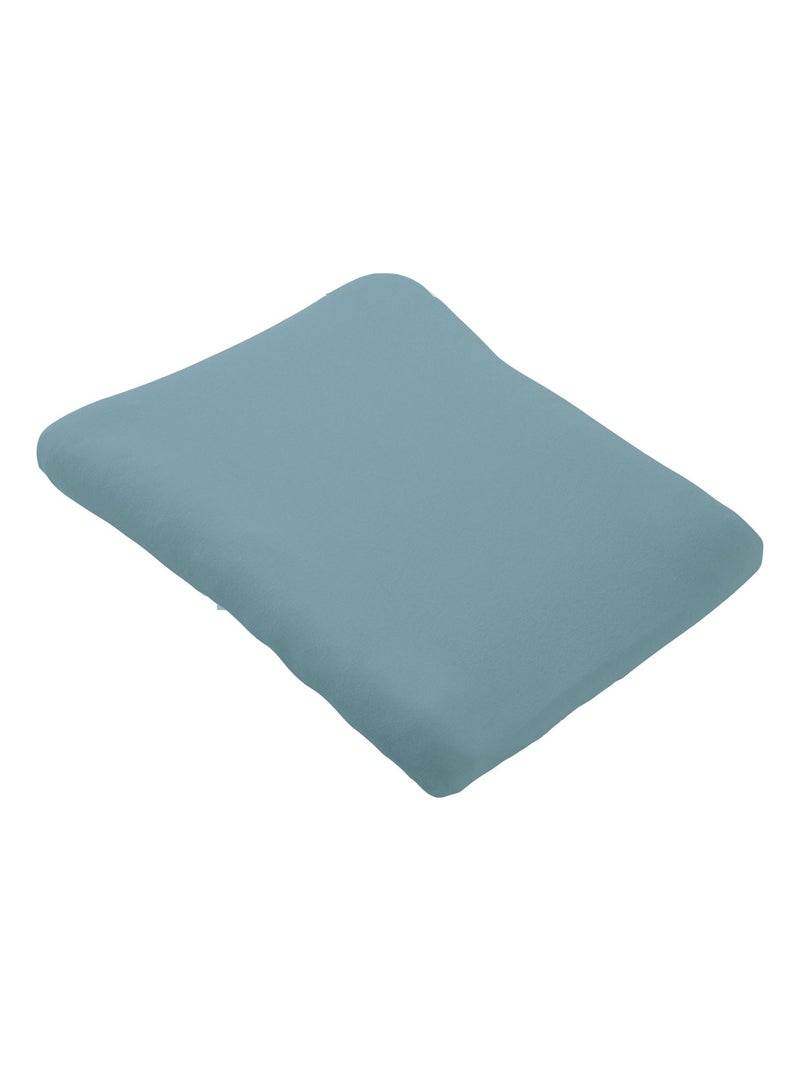 Housse de matelas à langer en éponge bouclette Bleu - Kiabi