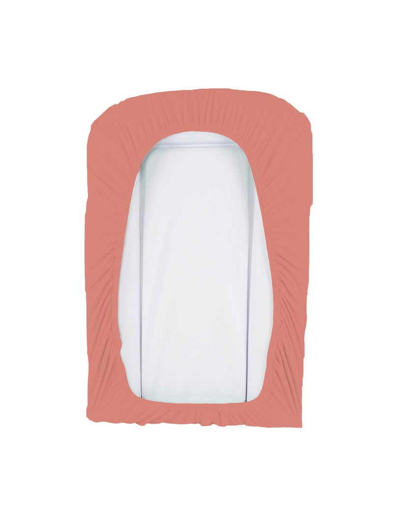 Housse de matelas à langer en éponge bouclette Orange corail - Kiabi