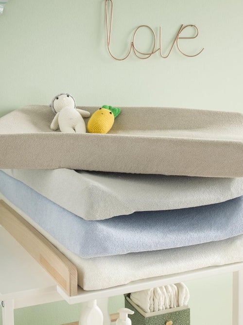 Housse de matelas à langer en éponge Moutarde - Babycalin - Kiabi