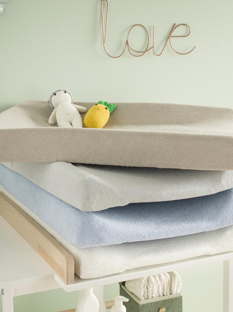 Housse de matelas à langer en éponge Moutarde - Babycalin Jaune moutarde - Kiabi